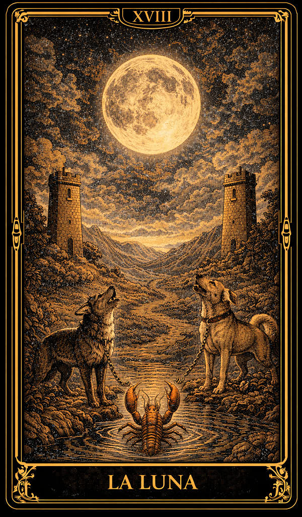 La Luna — Arcano XVIII