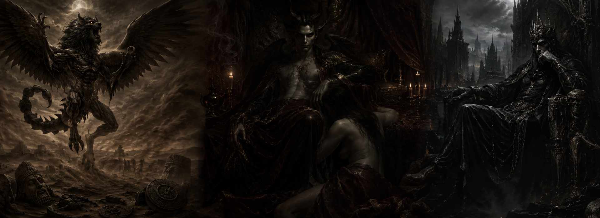 Pazuzu, Asmodeo e Belial