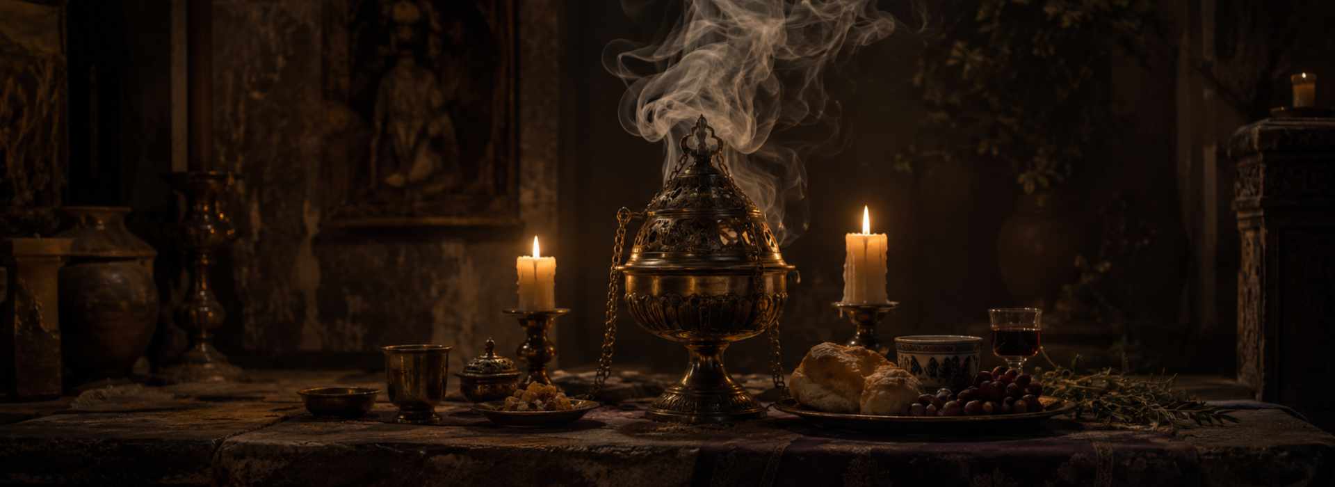 Candele, incensi, fumigazioni e offerte