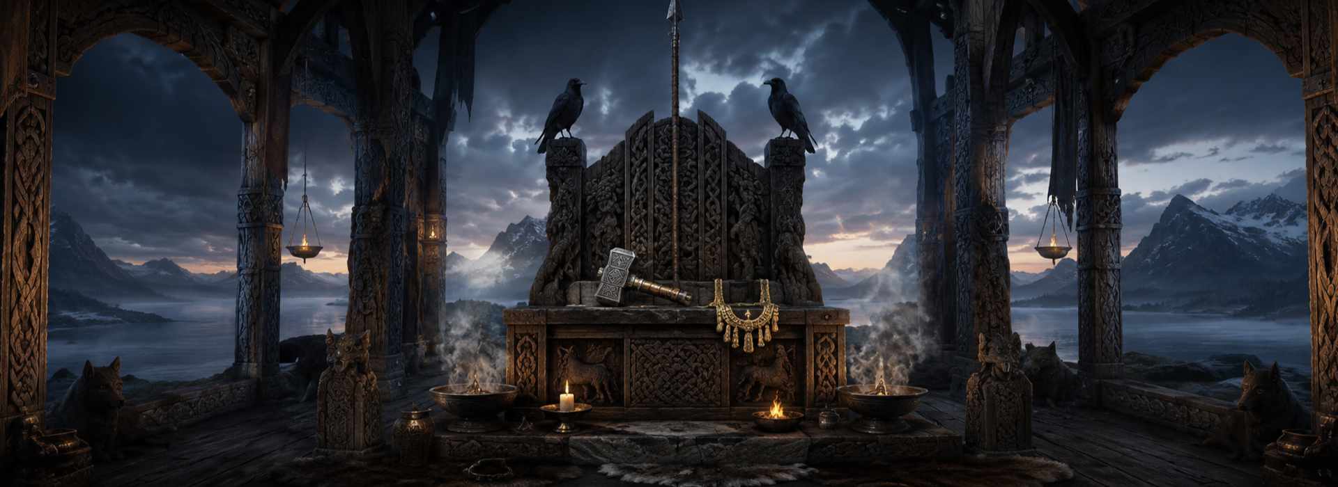 Odino, Thor, Freyja e le principali divinità norrene