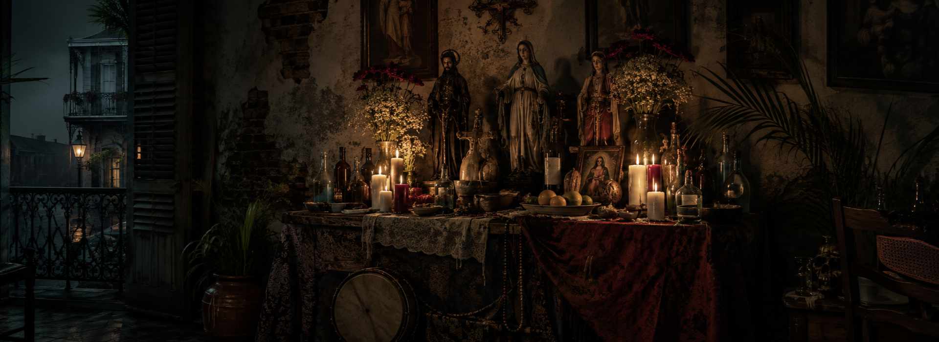 Spiriti, santi e pratiche del Louisiana Voodoo: altari, possessione, riti, cattolicesimo e potenze afro-creole nella New Orleans storica.